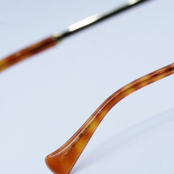 NEW GUCCI GG1419S 004 GOLD /TRANSPARENT SUNGLASSES - Picture 8 of 12